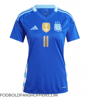 Argentina Angel Di Maria #11 Udebanetrøje Dame Copa America 2024 Kortærmet
